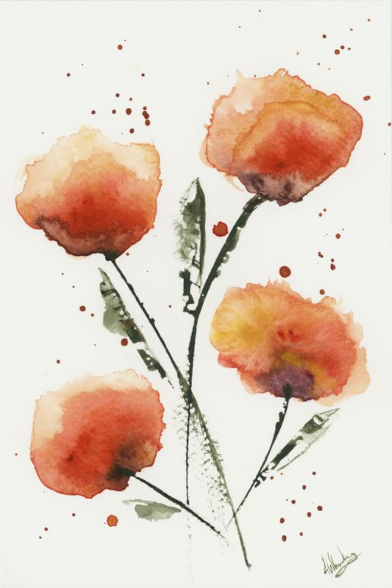 Poppies Aflame
